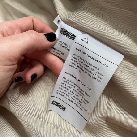 REFORMATION Wolfe Sherpa Shearling Teddy Coat Jacket - Picture 7 of 7